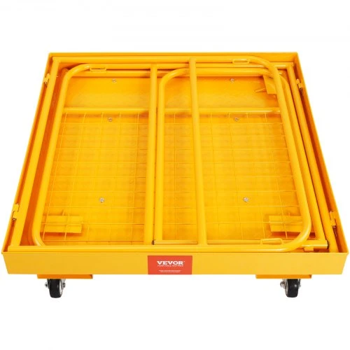Koduva VEVOR krautuvo saugos platforma, 544,3kg, 91,4 x 91,4 cm, sulankstoma, su fiksuojamais pasukamais ratukais
