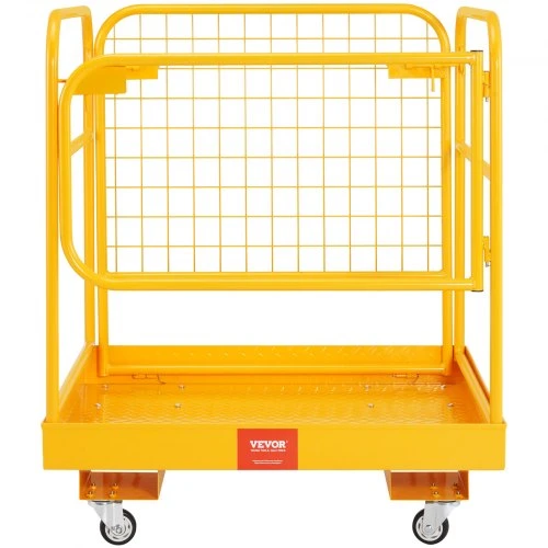 Koduva VEVOR krautuvo saugos platforma, 544,3kg, 91,4 x 91,4 cm, sulankstoma, su fiksuojamais pasukamais ratukais