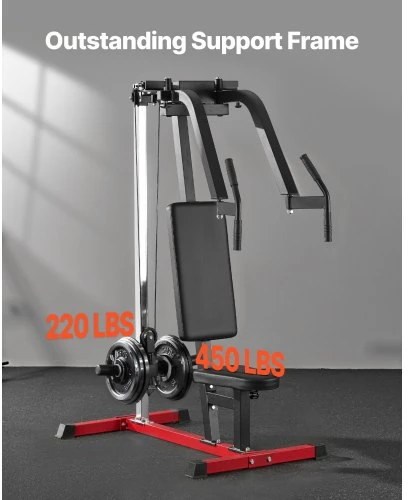 VEVOR Krūtinės skraidymo treniruoklis namų sporto salei, reguliuojamas fly ir reverse delt, iki 450 lb