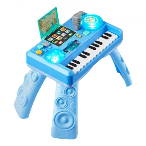 VEVOR Kūdikių DJ žaidimo stalas su 133 garso šaltiniais, įrašymu ir LED DJ patefonu