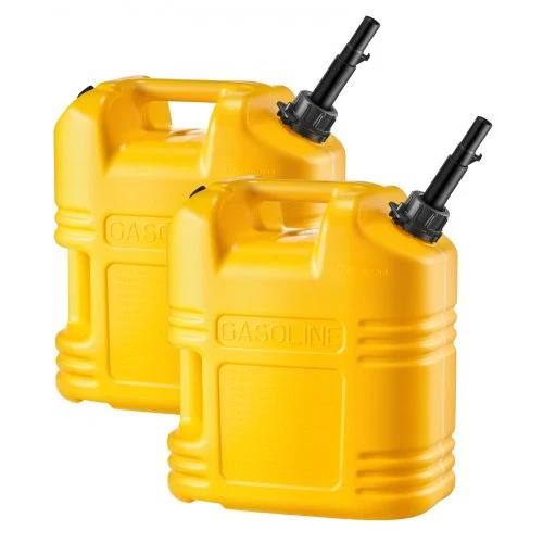 VEVOR Kuro kanistras, 19 l, su snapeliu ir aiškia skale, 15 l/min, geltonas, 2 vnt.