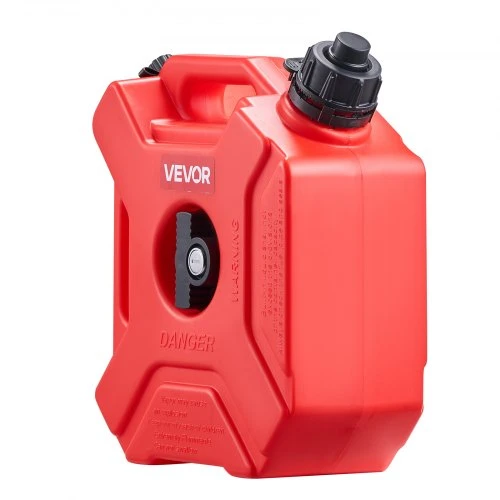 VEVOR Kuro kanistras, 5 l, su snapeliu ir užrakinamu laikikliu, 15 l/min srautas, raudonas