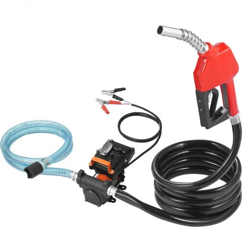 VEVOR Kuro pernašos siurblys, 12V DC, 57 l/min (15 GPM), 186 W, nešiojamas, su automatiniu uždarymo antgaliu
