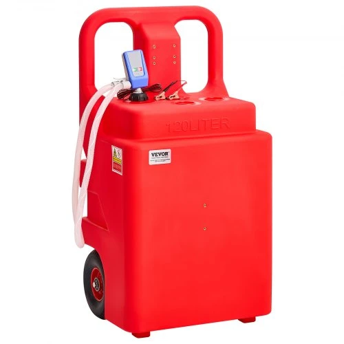 VEVOR Kuro talpa, 32 gal., nešiojama kuro talpa su 12 V DC 2,5 GPM elektriniu kuro siurbliu