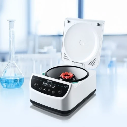 Koduva VEVOR laboratorinė centrifuga, 100–1900 xg, 500–4000 aps./min., 1 rotorius, 2/5/10/15 ml