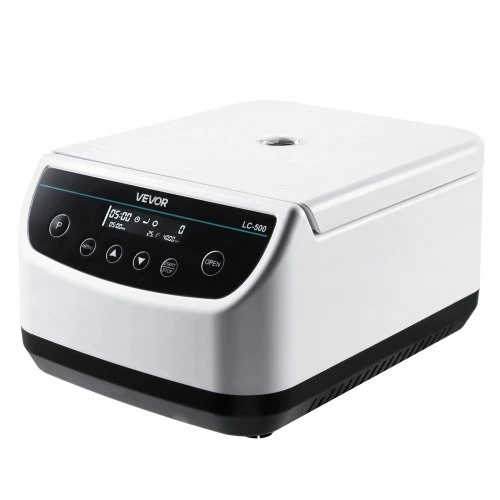 Koduva VEVOR laboratorinė centrifuga, 100–2100 xg RCF, 500–4000 aps./min, 1 rotorius, 2/5/10/15/50 ml