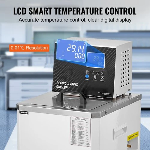 Koduva VEVOR laboratorinis chiller cirkuliatorius, 6 l, LCD ekranas, 304 nerūdijantis plienas, DC-0506