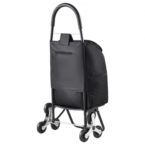 Koduva VEVOR laiptinis vežimėlis „Trolley Dolly“, 36 l sulankstomas pirkinių vežimėlis, juodas