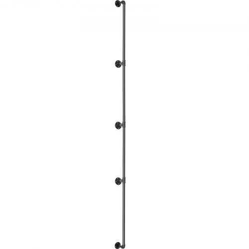 VEVOR Laiptų ranktūris, 396,2 cm, juodas, anglinis plienas