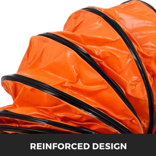 VEVOR Lanksti PVC ortakių žarna, 7,6 m, 10 colių, oranžinė