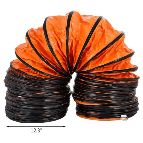 Ventiliatorius Koduva VEVOR lankstus PVC ortakis ventiliatoriui, 7,6 m, 31,2 cm skersmens