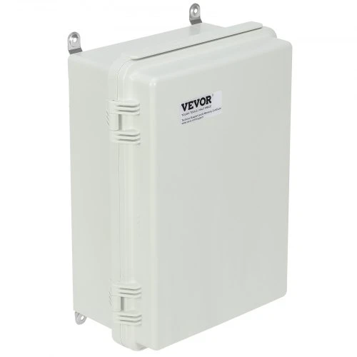 VEVOR Lauko elektros jungiamoji dėžė, 300 x 200 x 180 mm, ABS plastiko korpusas su vyriniu dangčiu ir nerūdijančio plieno užraktu
