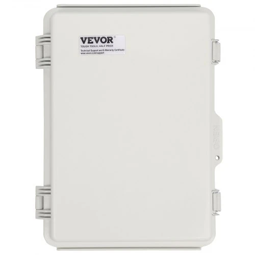 VEVOR Lauko elektros jungiamoji dėžė, 430 x 330 x 180 mm, ABS korpusas, su vyriniu dangčiu ir nerūdijančio plieno skląsčiu