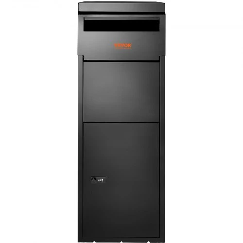 Koduva VEVOR lauko siuntų dėžė 35,3 x 29,5 x 106,7 cm, cinkuoto plieno, su kodine spyna