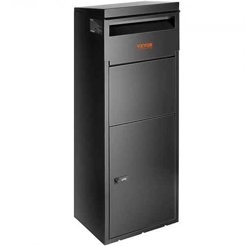 Koduva VEVOR lauko siuntų dėžė 35,3 x 29,5 x 106,7 cm, cinkuoto plieno, su kodine spyna