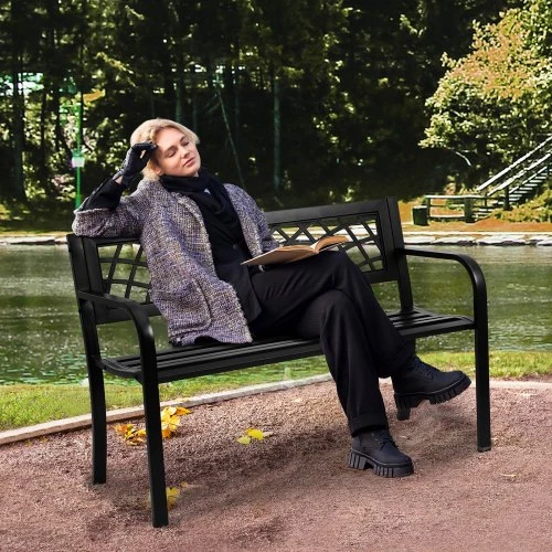 VEVOR Lauko suoliukas, 117 cm, metalas