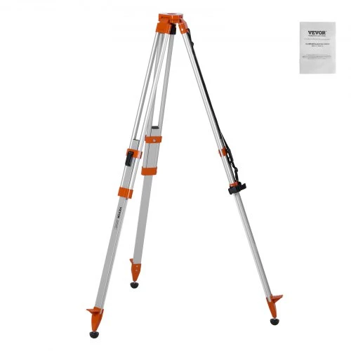 VEVOR Lazerinio nivelyro trikojis stovas, 5/8"-11 sriegis, 420–1665 mm aukščio reguliavimas