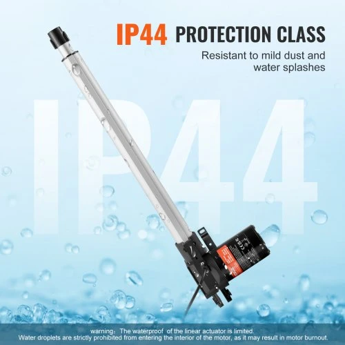 VEVOR Linijinis aktuatorius, 12 V, 40,6 cm, 6000 N, 5 mm/s, IP44