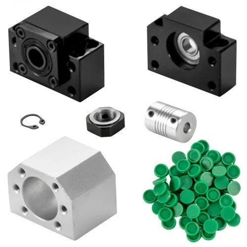 VEVOR Linijinis kreipiamasis bėgis HGR20-1700 mm, 2 vnt., su RM1605-1700 mm rutuliniu sraigtu ir BF12/BK12 rinkiniu