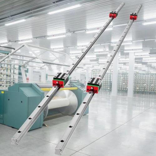 VEVOR Linijinis kreipiamasis bėgis 2 x 15-1500 mm su 4 vežimėlių blokais