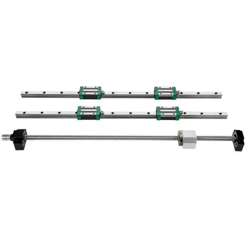 VEVOR Linijinis kreipiamasis bėgis HGR20 1000 mm, 2 vnt., RM1605 1000 mm rutulinis sraigtas, BF12/BK12 rinkinys