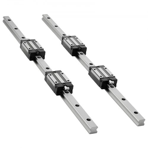 VEVOR Linijinių bėgelių kreiptuvo rinkinys HGR20, 2 vnt. 600 mm bėgeliai, 1 rutulinis sraigtas