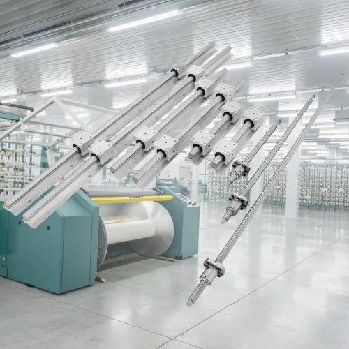 VEVOR Linijinių kreiptuvų bėgių CNC rinkinys SBR20 su 3 RM1605 rutuliniais sraigtais 350/650/1050 mm ir BK/BF12