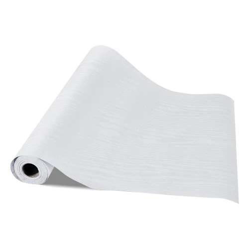 VEVOR Lipnios tapetos, 45 cm x 10 m, balto medžio rašto