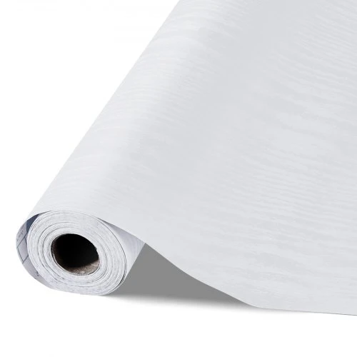 VEVOR Lipnios tapetos, 45 cm x 10 m, balto medžio rašto