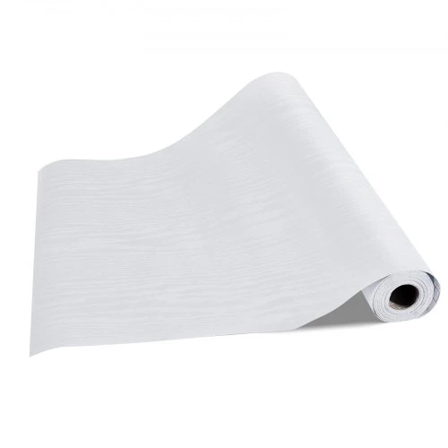 VEVOR Lipnios tapetos, 45 cm x 10 m, balto medžio rašto
