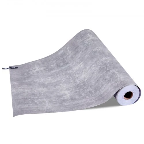 Koduva VEVOR lipnūs tapetai, 40 cm x 15 m, tamsiai pilki, industrial style