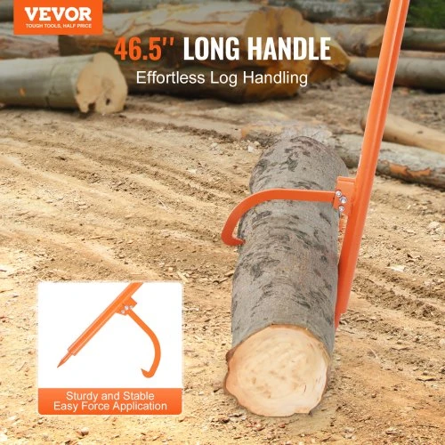 Koduva VEVOR log jack LP48, 1180 mm, anglinis plienas