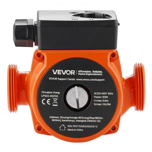 VEVOR LPS25-6S/130 ketaus cirkuliacinis siurblys, 93 W, 55 l/min