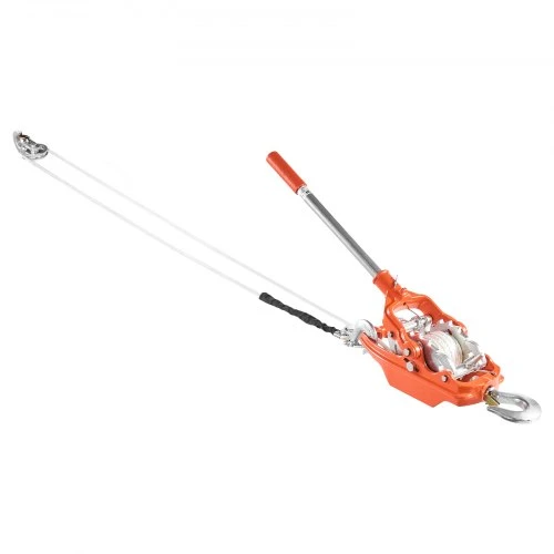 VEVOR Lyno traukiklis, 3 t, 10,7 m lynas, 2 kabliai