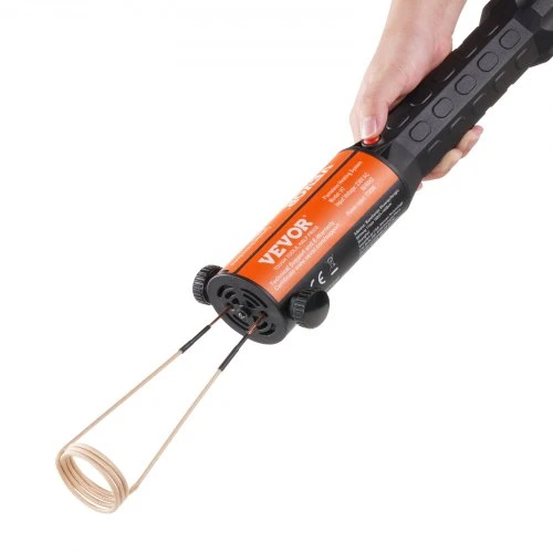 VEVOR Magnetinio indukcinio šildytuvo rinkinys, 1100 W, 230 V, nešiojamas rankinis, su 10 ritinių