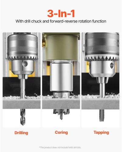 Koduva VEVOR magnetinis gręžtuvas, 1200 W, geltonas