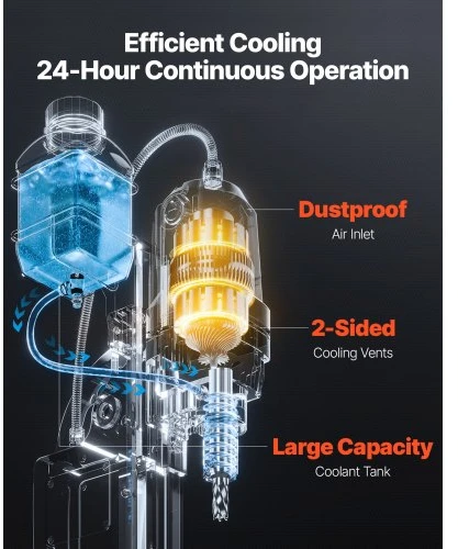 Koduva VEVOR magnetinis gręžtuvas MD-35D, 1200 W, 38 mm