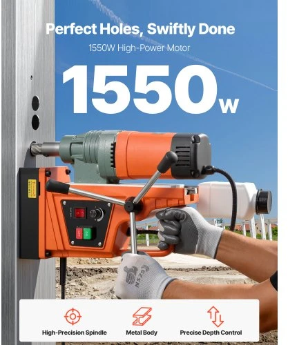 Koduva VEVOR magnetinis gręžtuvas MD-50A, 1550 W, 50 mm
