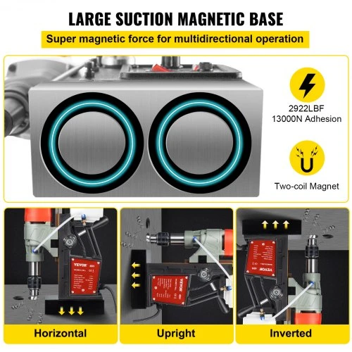 Koduva VEVOR magnetinis gręžtuvas VV-MD-UK2, 1200 W, 40 mm, 13000 N