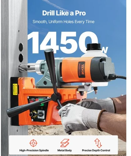 Koduva VEVOR magnetinis gręžtuvas ZT-45H, 1450 W, 40 mm