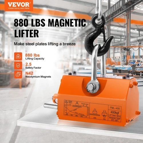 Koduva VEVOR magnetinis keltuvas, 400 kg, 2,5 saugos koeficientas
