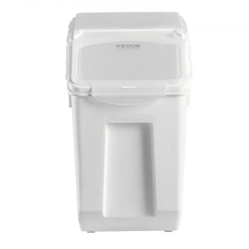 VEVOR Maisto laikymo indas, 4 vnt., 15 l x2 ir 20 l x2, su ratukais, 4 matavimo puodeliai, hermetiškas dangtis