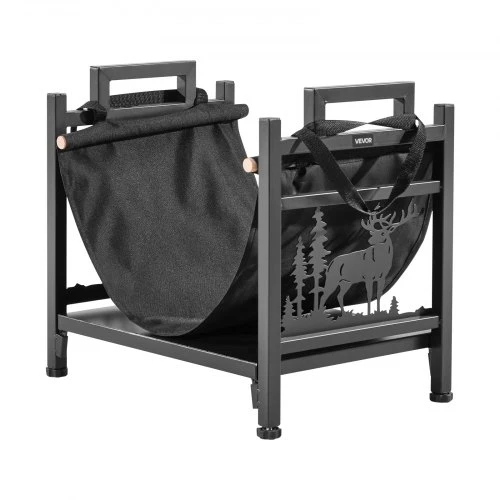 VEVOR Malkų stovas vidui, lenktas 45 cm su drobiniu nešikliu, 18 kg, juodas