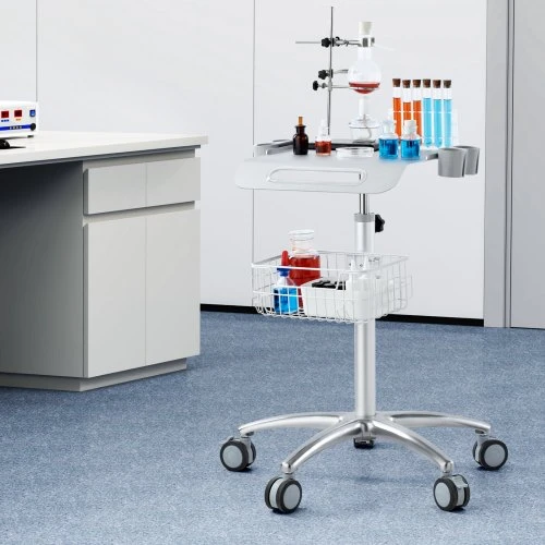 VEVOR Medicininis ir salonų vežimėlis su ratukais, 680–1090 mm reguliuojamas aukštis
