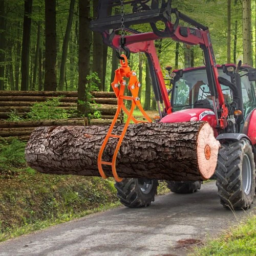 VEVOR Medienos griebtuvas 28 col. 4 žnyplių rąstų griebtuvas, 1000 kg, sukamasis plieno