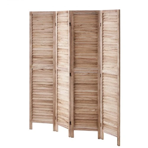 VEVOR Medinė kambario pertvara, 4 panelių sulankstoma privatumo širma, 1700 mm aukščio