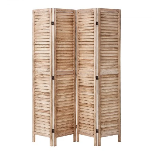 VEVOR Medinė kambario pertvara, 4 panelių sulankstoma privatumo širma, 1700 mm aukščio