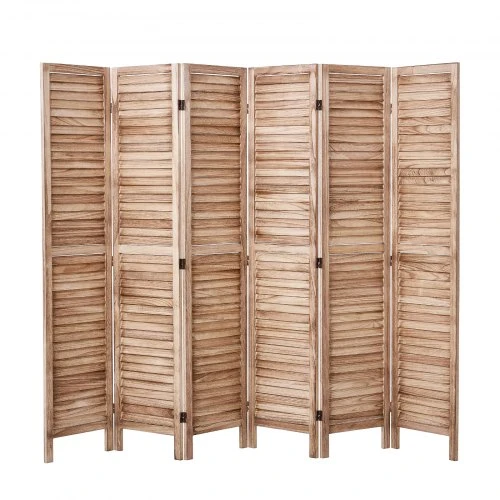 VEVOR Medinė kambario pertvara, 6 panelių sulankstoma privatumo širma, 1700 mm aukščio