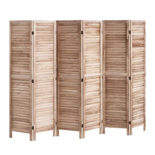 VEVOR Medinė kambario pertvara, 6 panelių sulankstoma privatumo širma, 1700 mm aukščio