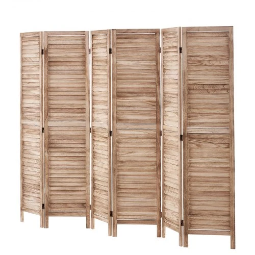 VEVOR Medinė kambario pertvara, 6 panelių sulankstoma privatumo širma, 1700 mm aukščio